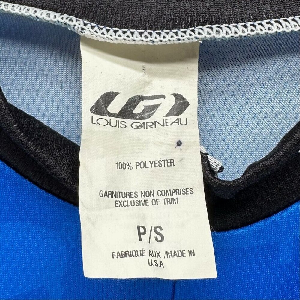 Louis Garneau Cycling Shirt Mens Size S Slippery Pig Bike Shop Graphic Blue - Picture 7 of 10